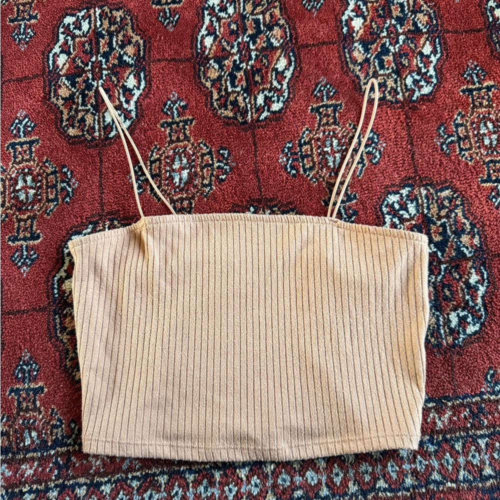 Forever 21 Beige Ribbed Camisole